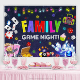 Lofaris Lovely Family Game Night Happy Birthday Backdrop